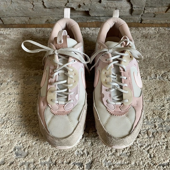 Nike Air Max 90 Futura Summit White Light Soft Pink Sneakers Suede Leather: 9.5 - Picture 2 of 11